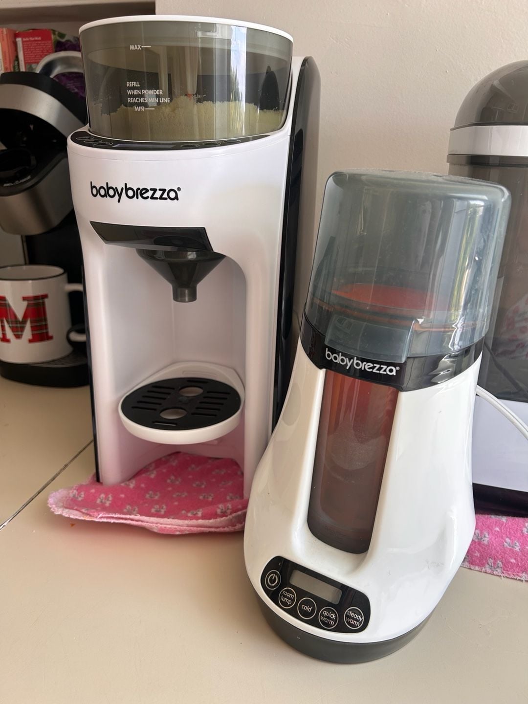 Baby Brezza Formula Pro Advanced Formula Dispenser and Baby Bottle Warmer Bundle 1