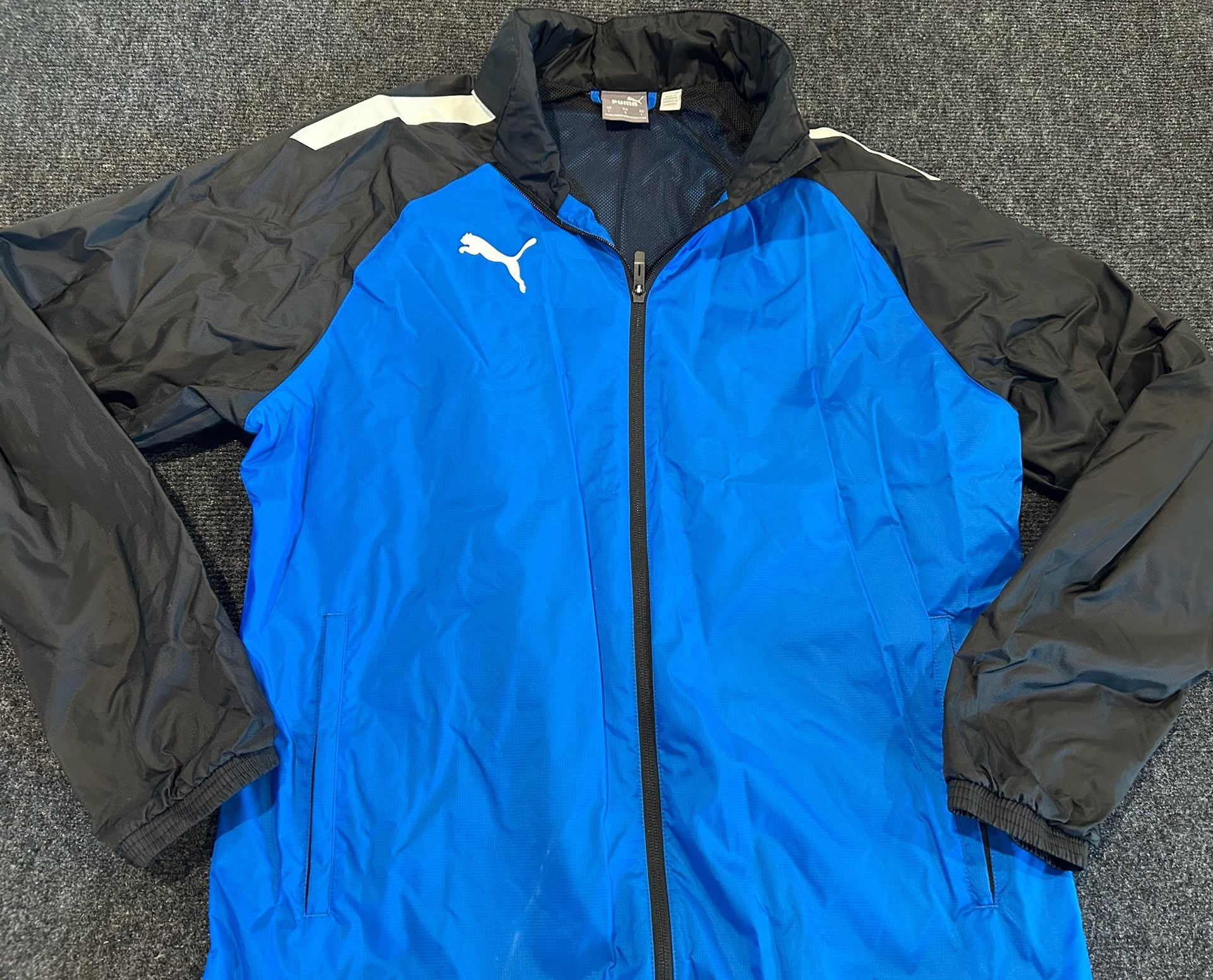 Puma TeamLIGA All Weather Rain Windbreaker Jacket Electric Blue/Black 3