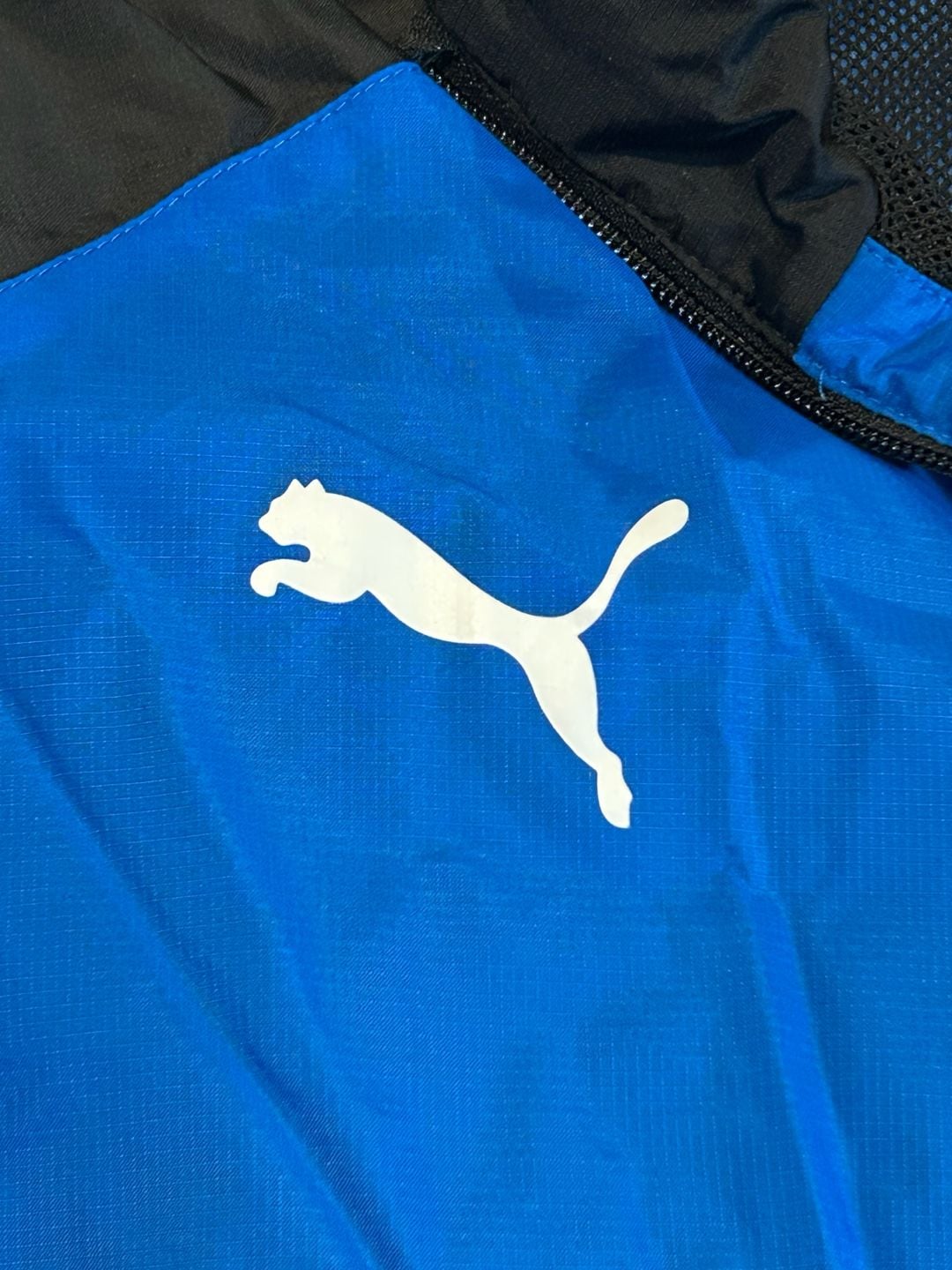 Puma TeamLIGA All Weather Rain Windbreaker Jacket Electric Blue/Black 4