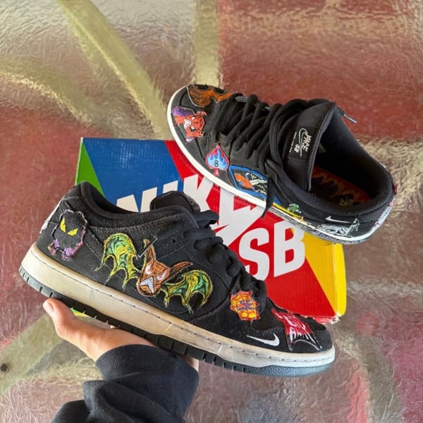 Nike SB Dunk Low Pro QS Neckface Black Multicolor 2022 DQ4488-001