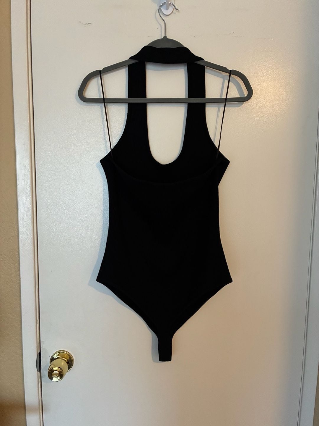 Bar III Black Ribbed Halter Bodysuit 3