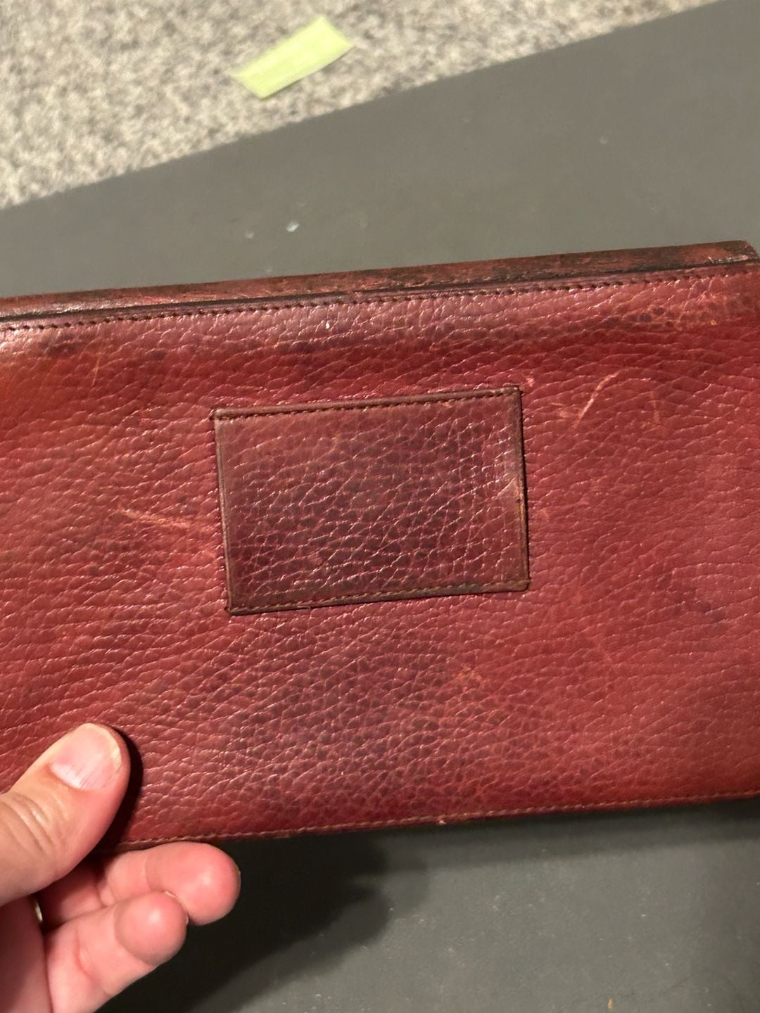 Vintage Must de Cartier Bordeaux Leather Flap Clutch Bag 11