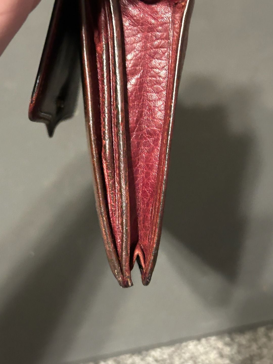 Vintage Must de Cartier Bordeaux Leather Flap Clutch Bag 13