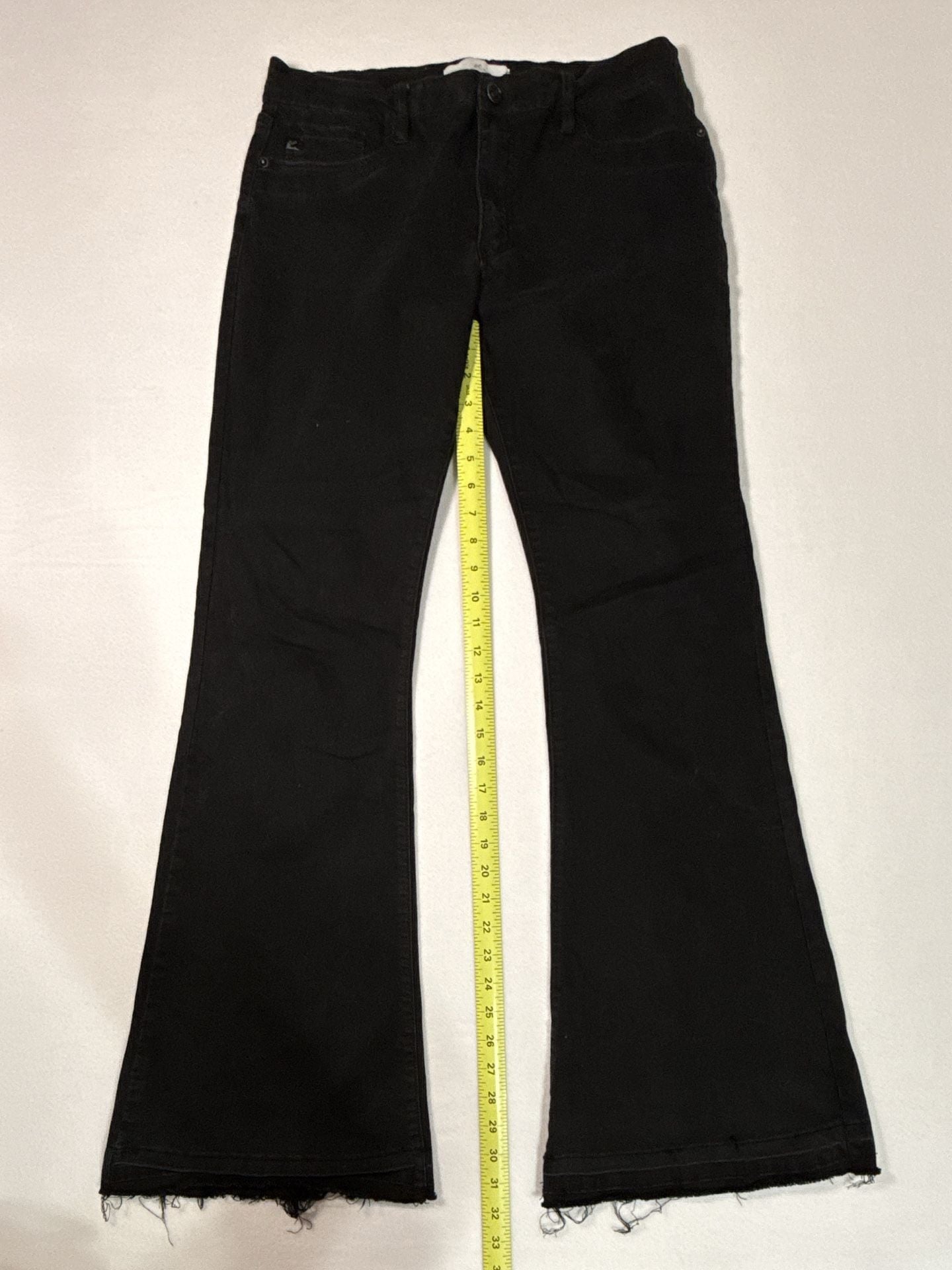 Kancan Women's Black flare Jeans Style KC6376BK Size 15/31 6