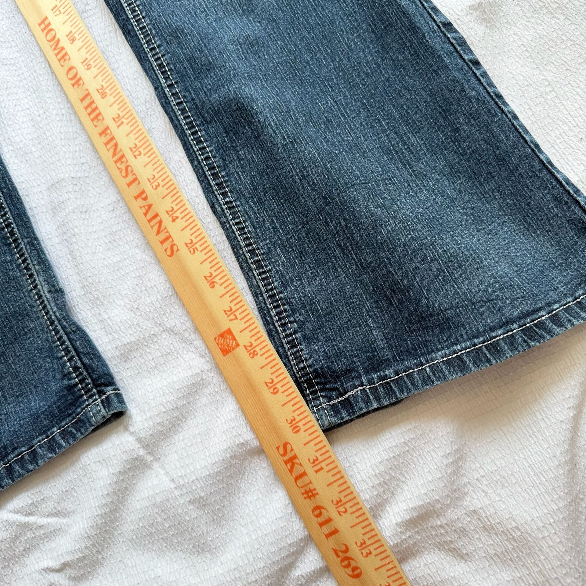 Y2K Angels Jeans Dark Wash Bootcut lowrise Jeans 6