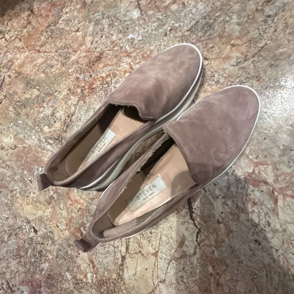 Steven New York Ayden Suede Slip-On Platform Sneakers