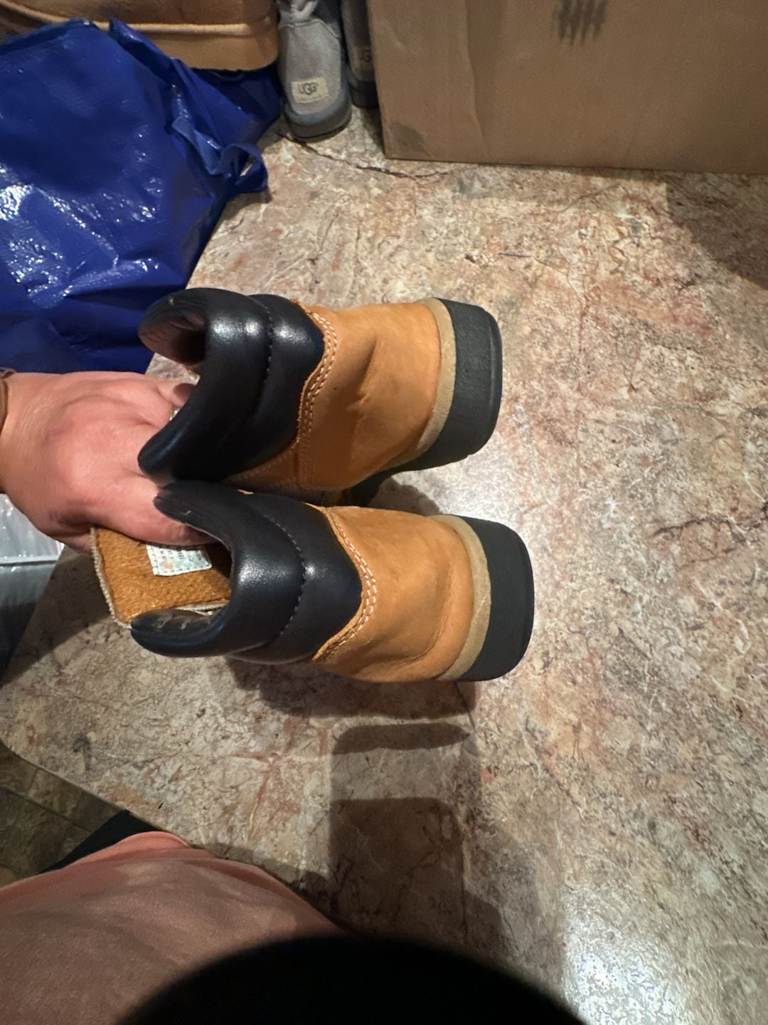 Timberland Kids Field Boots Tan and Beige Hiking Boots 8