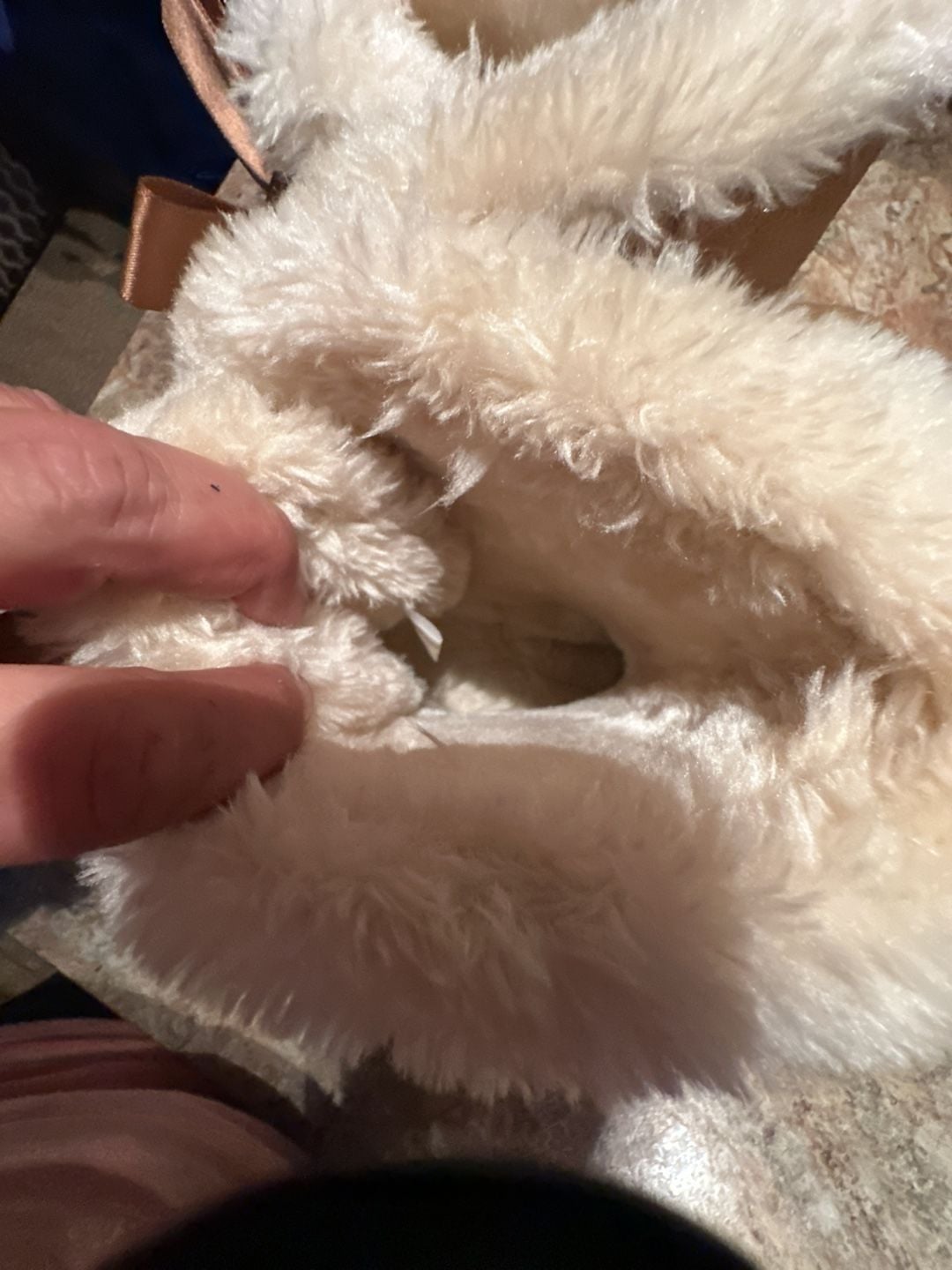 Tan Suede Faux-Fur Lined Winter Boots with Back Ribbon Detail 8