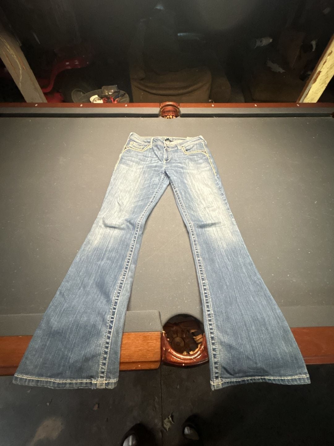 Ariat Turquoise Women's Mid-Rise Bootcut Jeans Size 31R 2