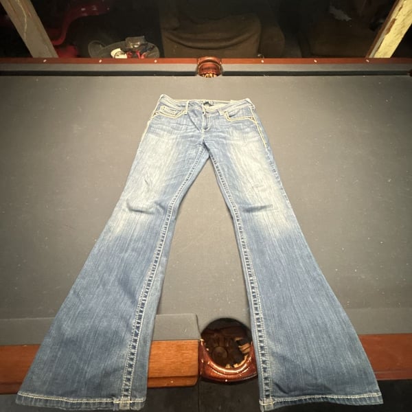 Ariat Turquoise Women's Mid-Rise Bootcut Jeans Size 31R