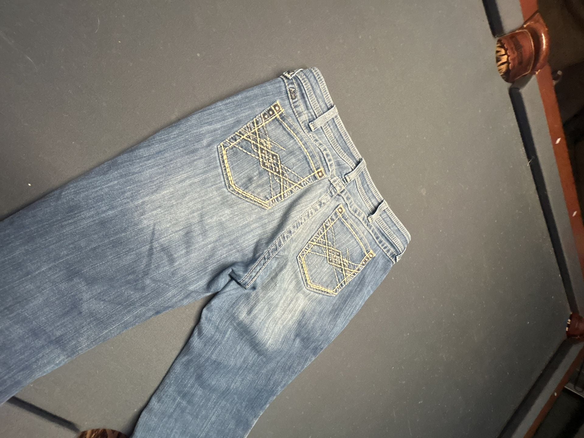 Ariat Turquoise Women's Mid-Rise Bootcut Jeans Size 31R 5