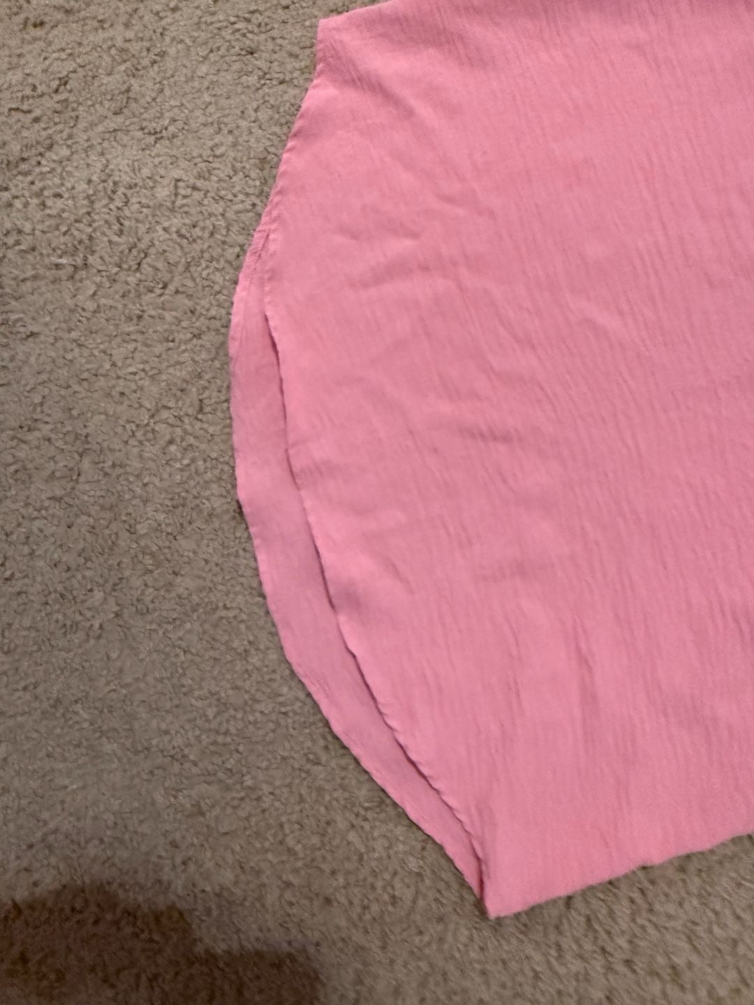 Cynthia Steffe Women's Pink Split Neck Cap Sleeve Textured Blouse 5