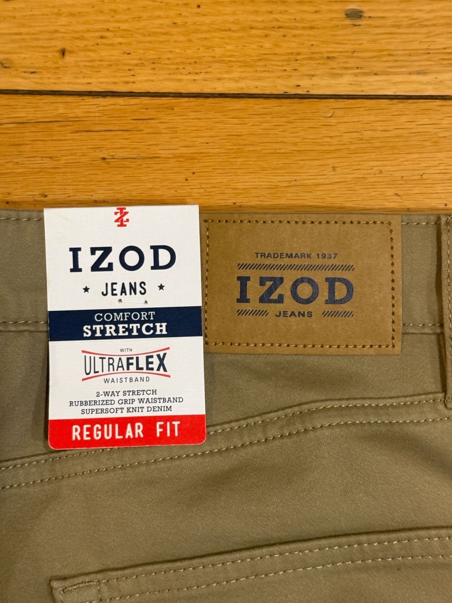 IZOD Comfort Stretch Ultraflex Regular Fit 5-Pocket Jeans 5