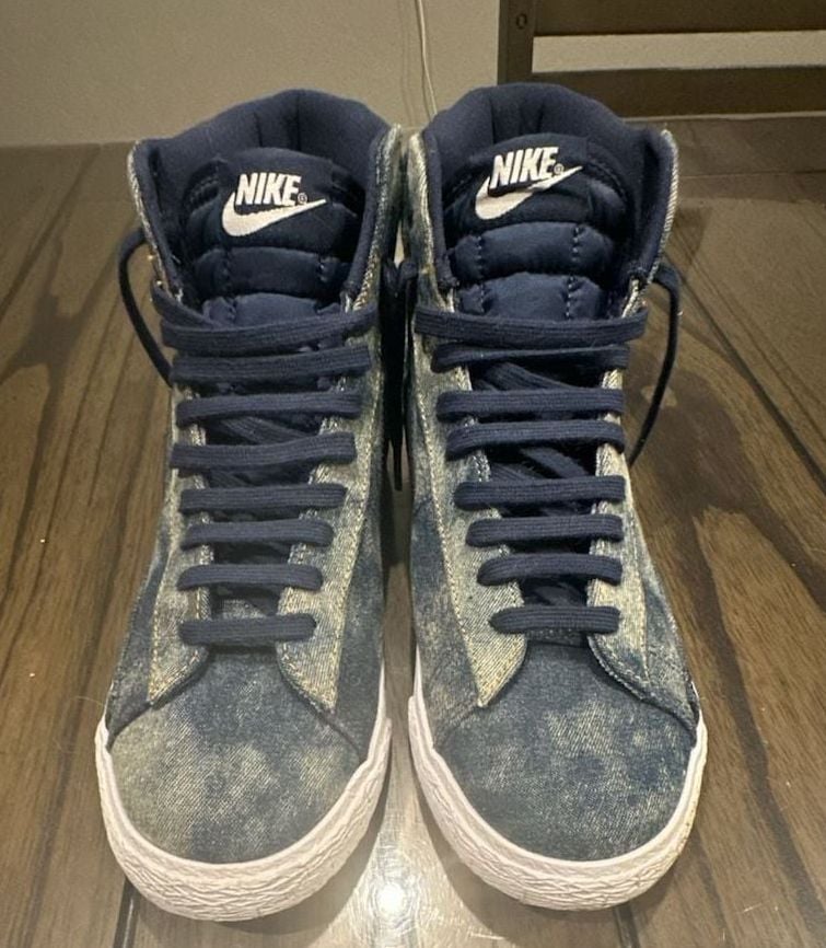 Nike Blazer Mid '77 Washed Denim Sneakers 2