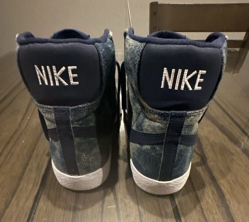 Nike Blazer Mid '77 Washed Denim Sneakers 5