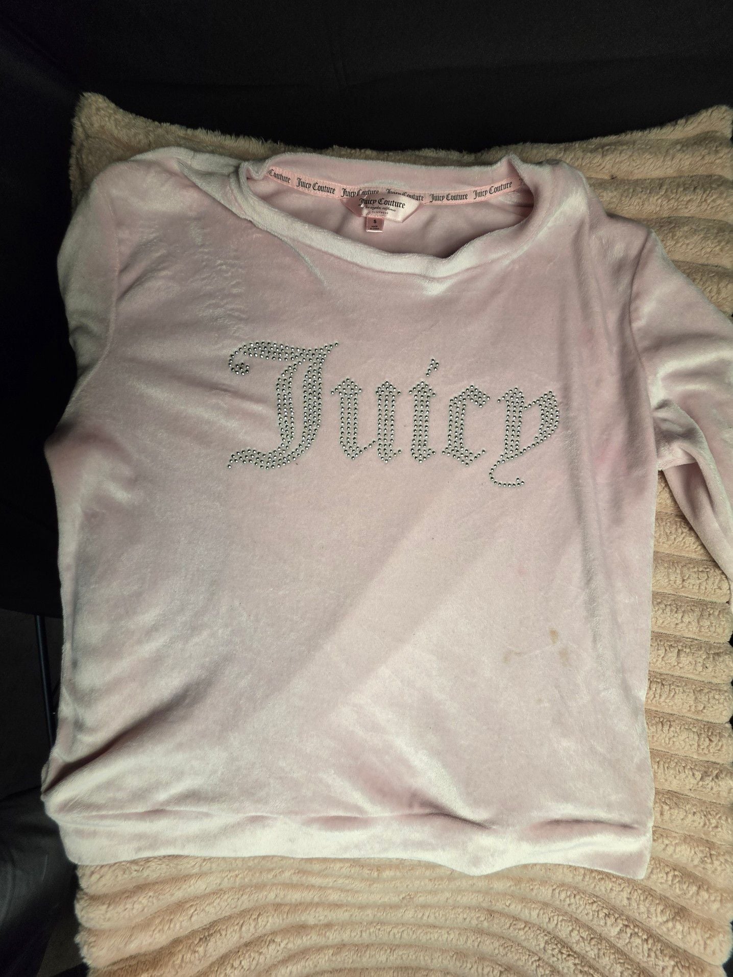 Juicy Couture Pink Velour Pajama Set XL 1