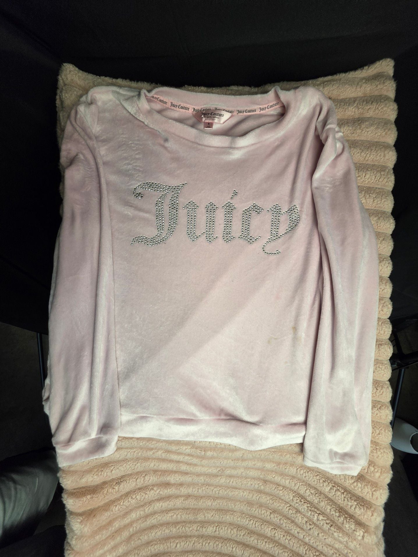 Juicy Couture Pink Velour Pajama Set XL 2