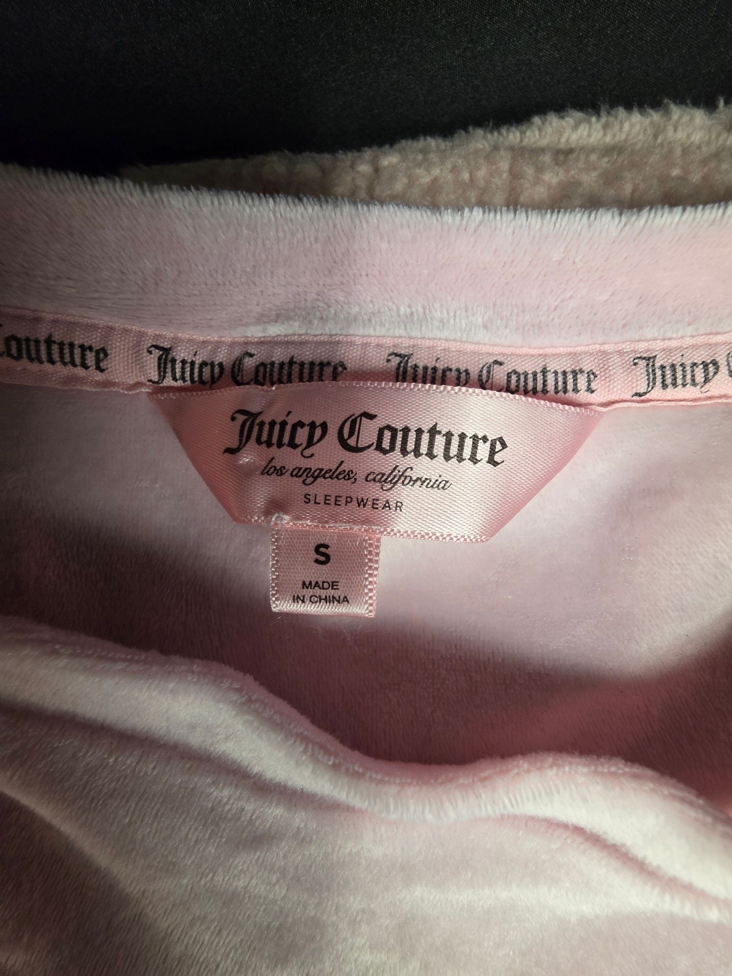 Juicy Couture Pink Velour Pajama Set XL 3