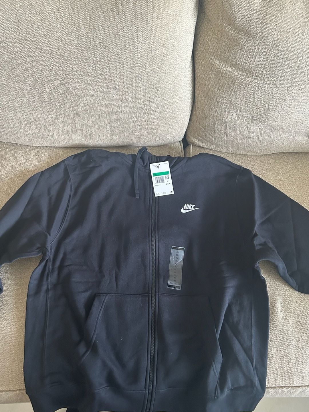Nike Sportswear Club Fleece Full-Zip Hoodie - Black 3