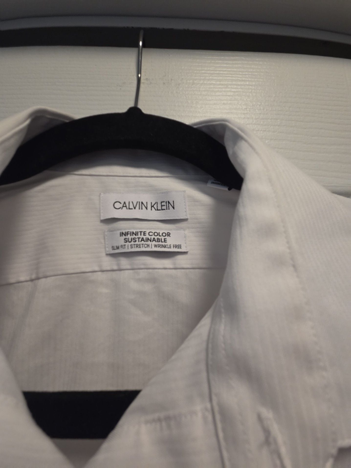 Calvin Klein Infinite Color Sustainable Slim Stretch Wrinkle Free Dress Shirt 4