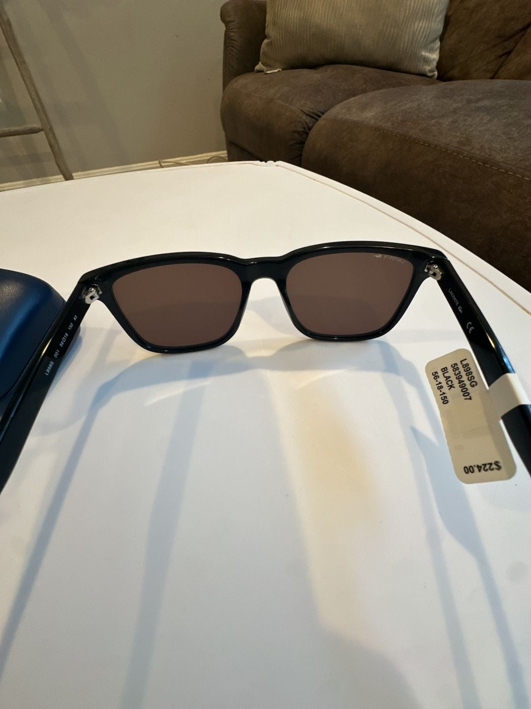 Lacoste L898SG Black Square Sunglasses 7