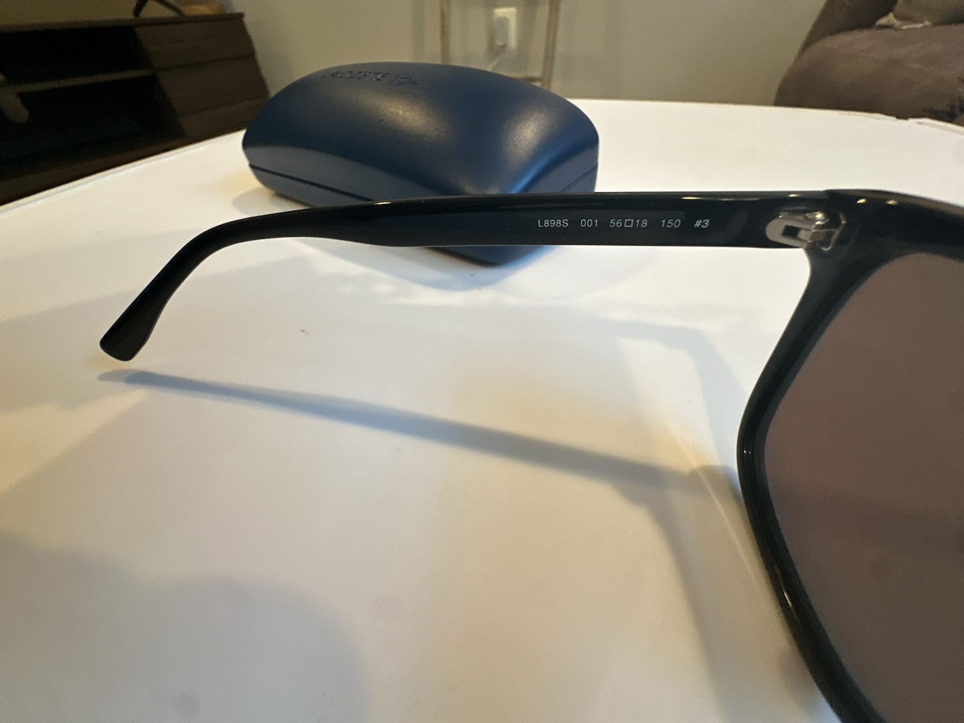 Lacoste L898SG Black Square Sunglasses 8
