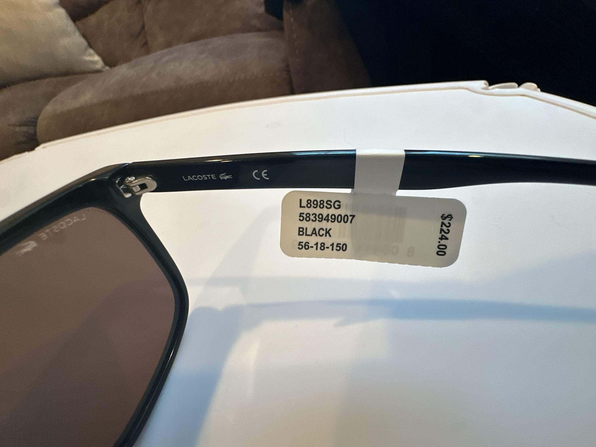 Lacoste L898SG Black Square Sunglasses 9