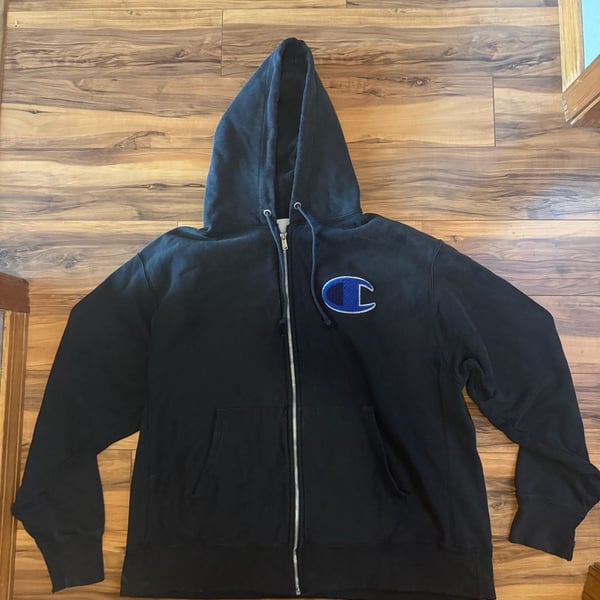 Champion Reverse Weave Chenille Full Zip Hoodie