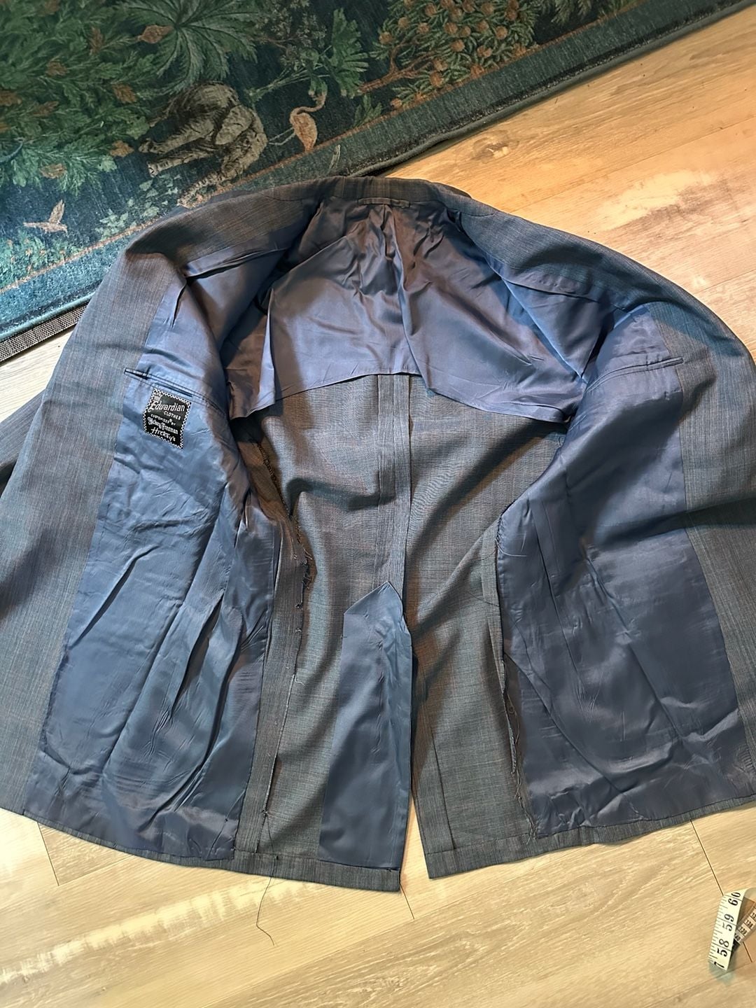 Vintage Edwardian Clothes Customized by Hickey Freeman Men's Grey Suit 8