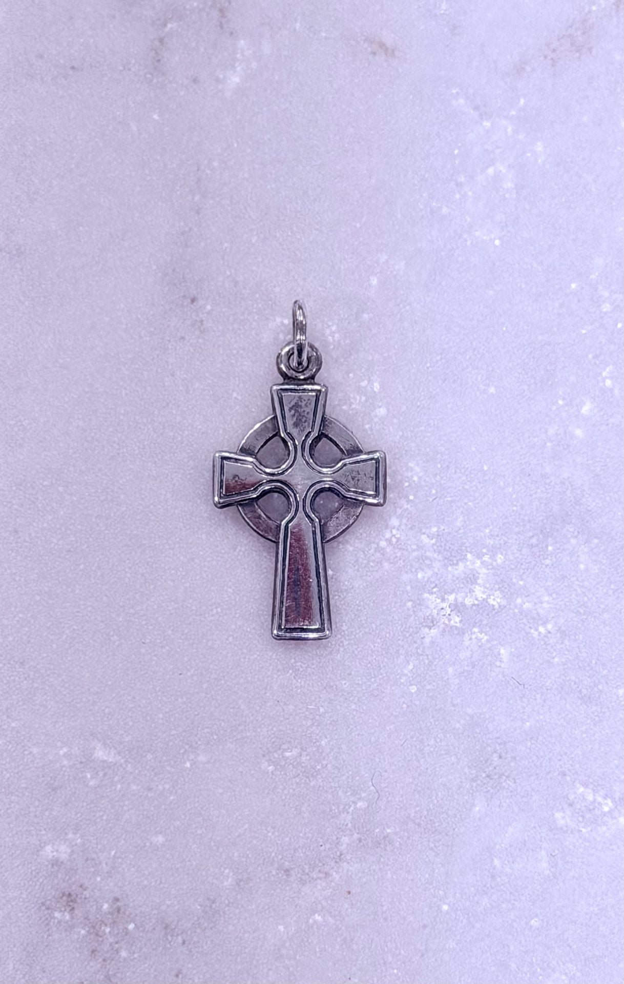 Retired James Avery Sterling Silver Celtic Cross Charm Pendant 2
