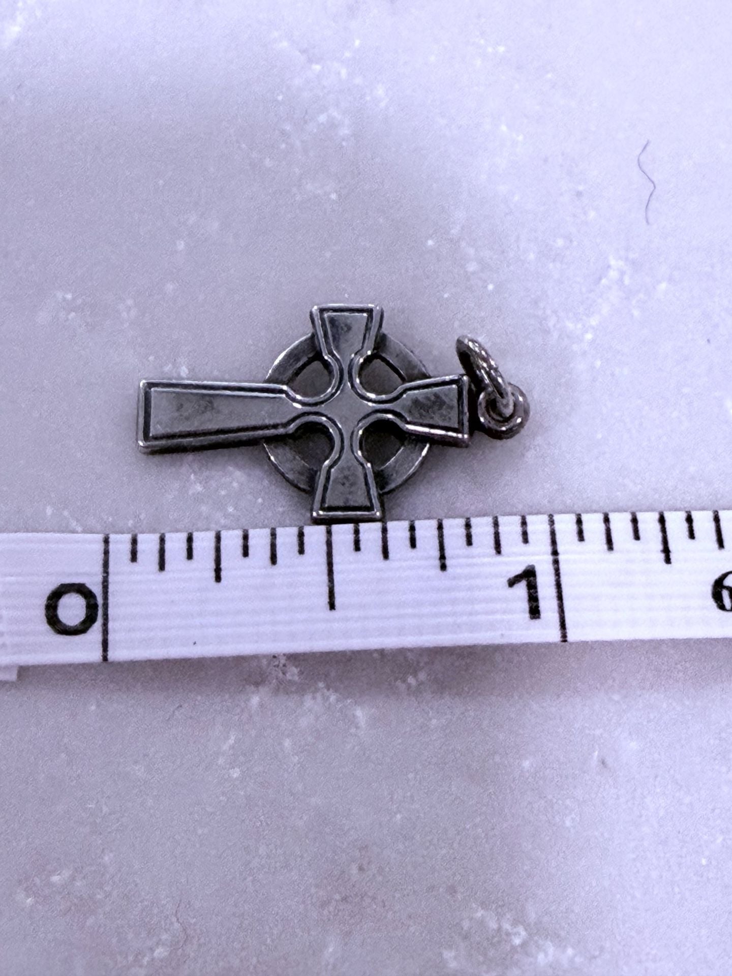 Retired James Avery Sterling Silver Celtic Cross Charm Pendant 3