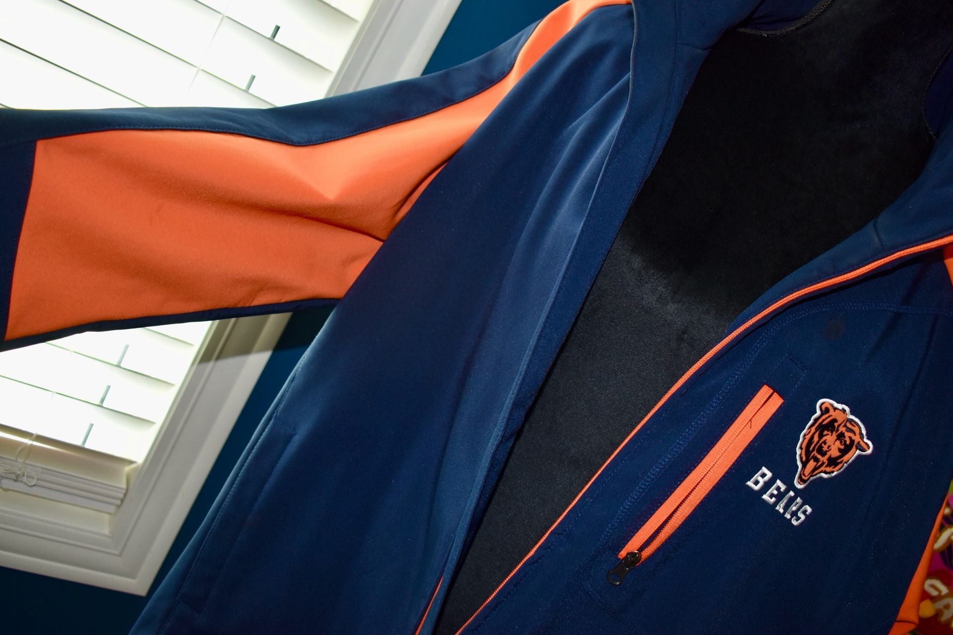 Chicago Bears NFL Official Licensed Full-Zip Performance Softshell Jacket 3