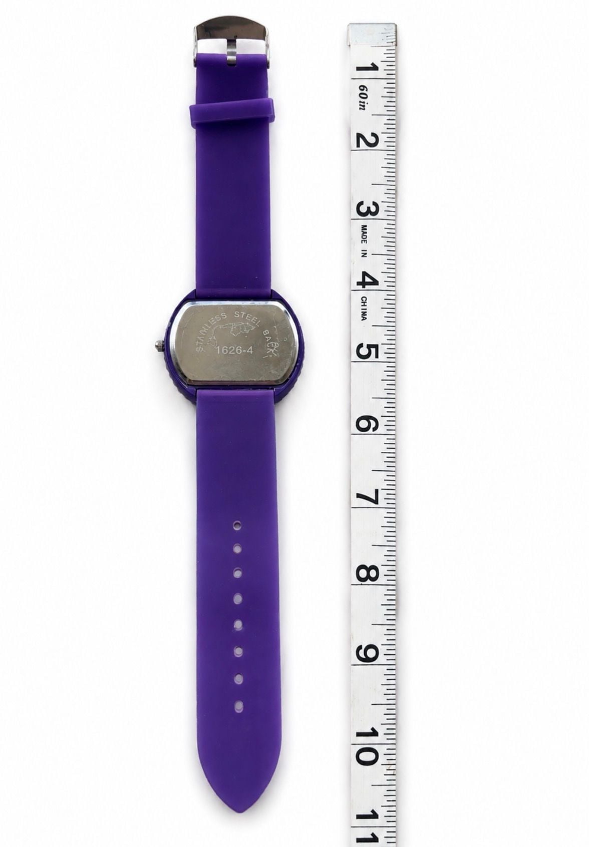 Purple Rhinestone Bling Statement Quartz Watch Y2K Glam Oversized 7