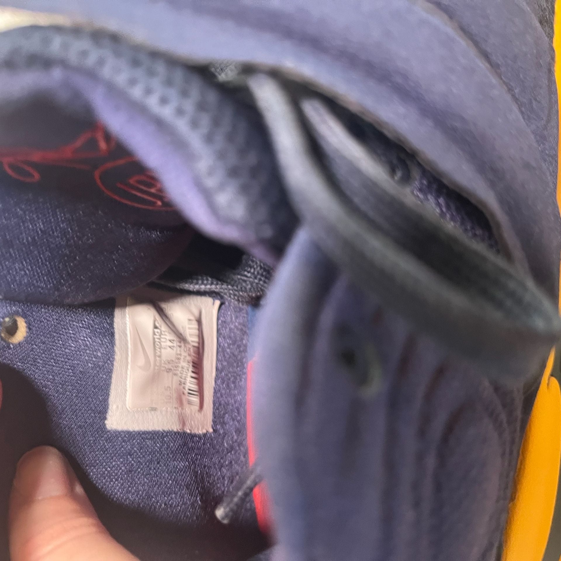 Nike Kyrie 2 Basketball Shoes Midnight Navy University Gold 7