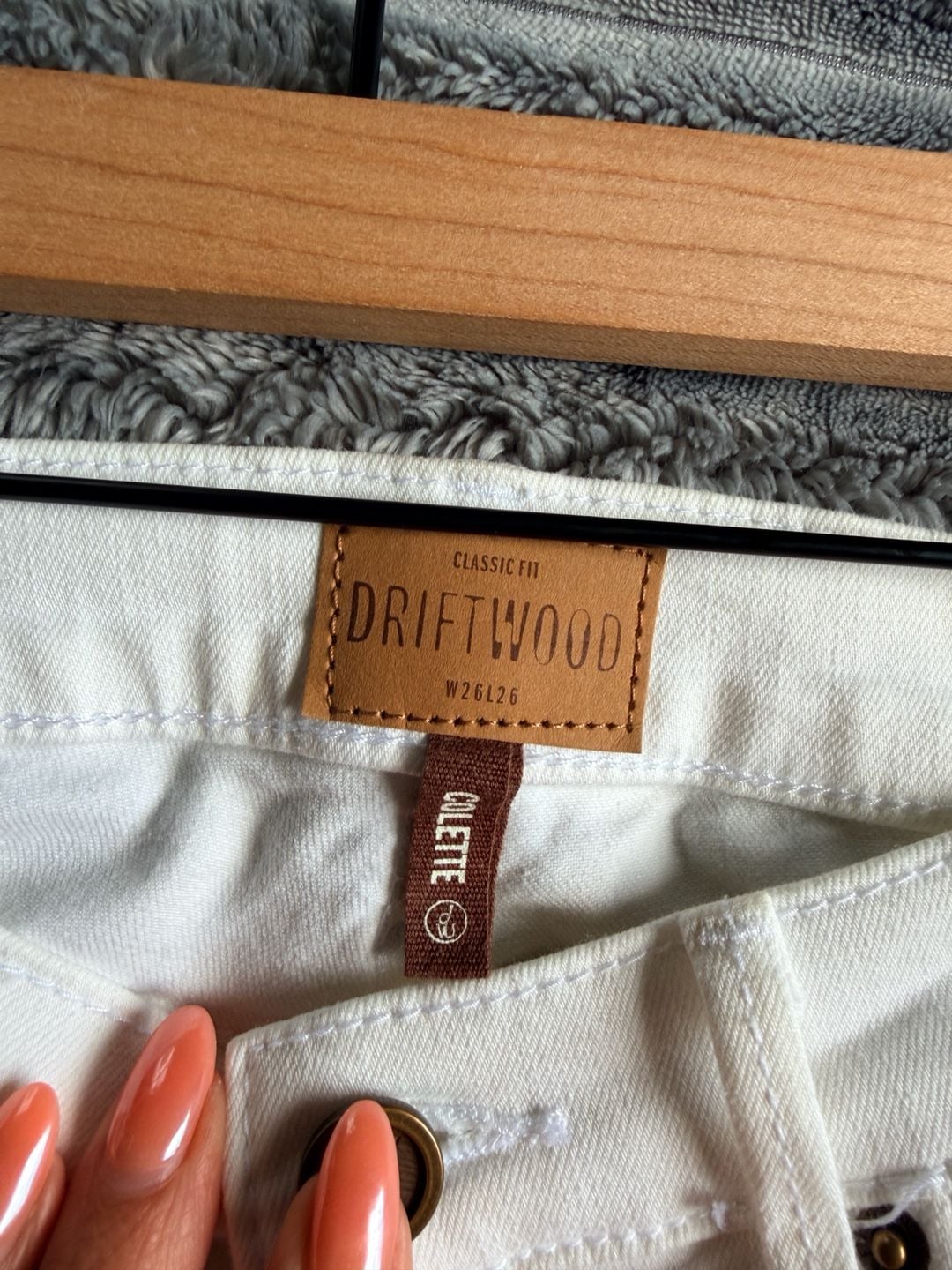 Driftwood Women’s Colette Jeans Size 26 White Floral Embroidery Boho Western 4