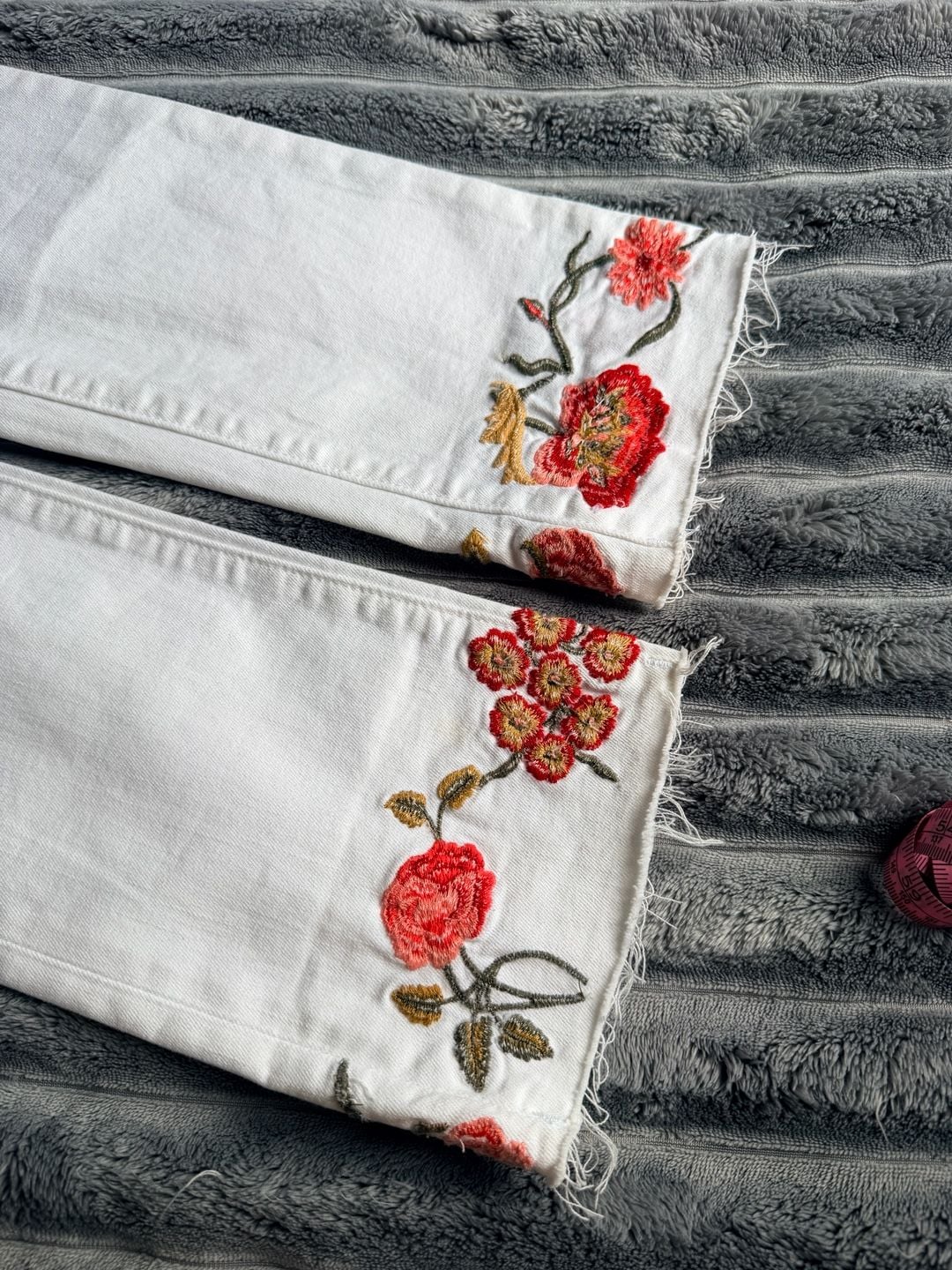 Driftwood Women’s Colette Jeans Size 26 White Floral Embroidery Boho Western 9