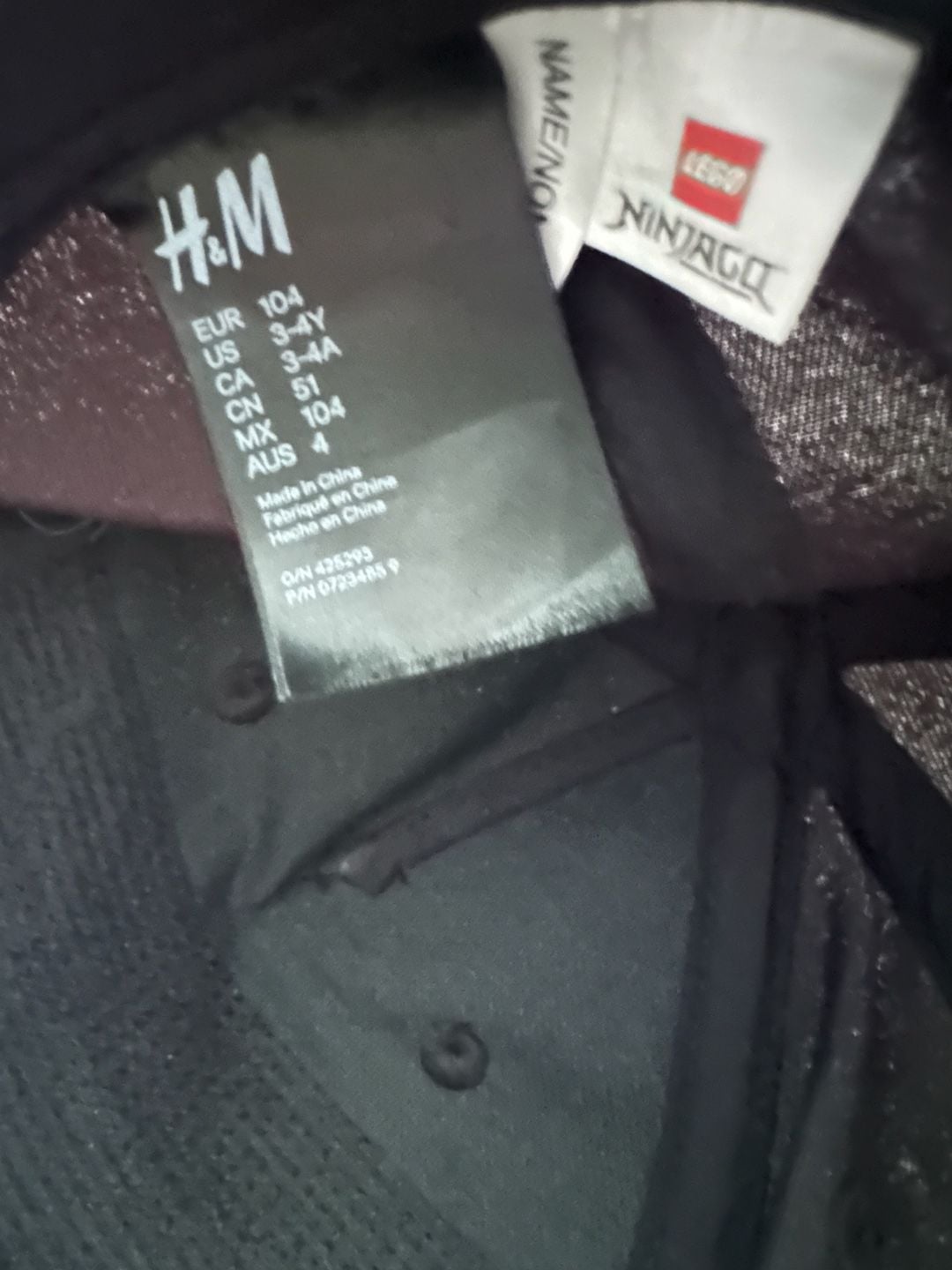 H&M x LEGO Ninjago Kids Sequined Snapback Baseball Hat 5