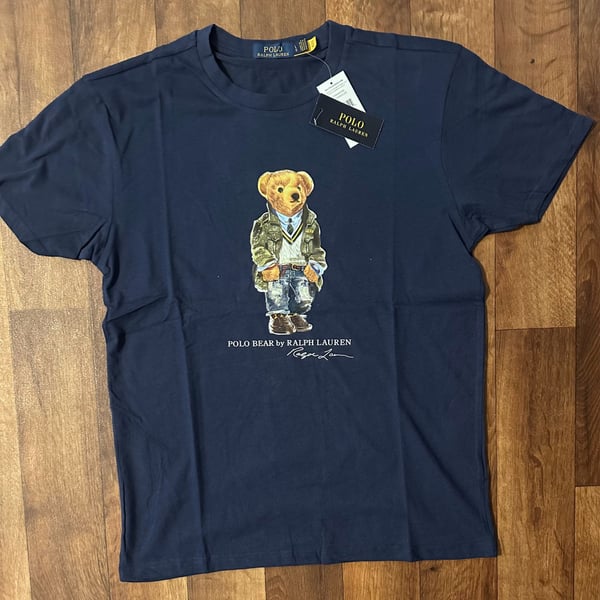 Polo Ralph Lauren Navy Blue Polo Bear Graphic T-Shirt