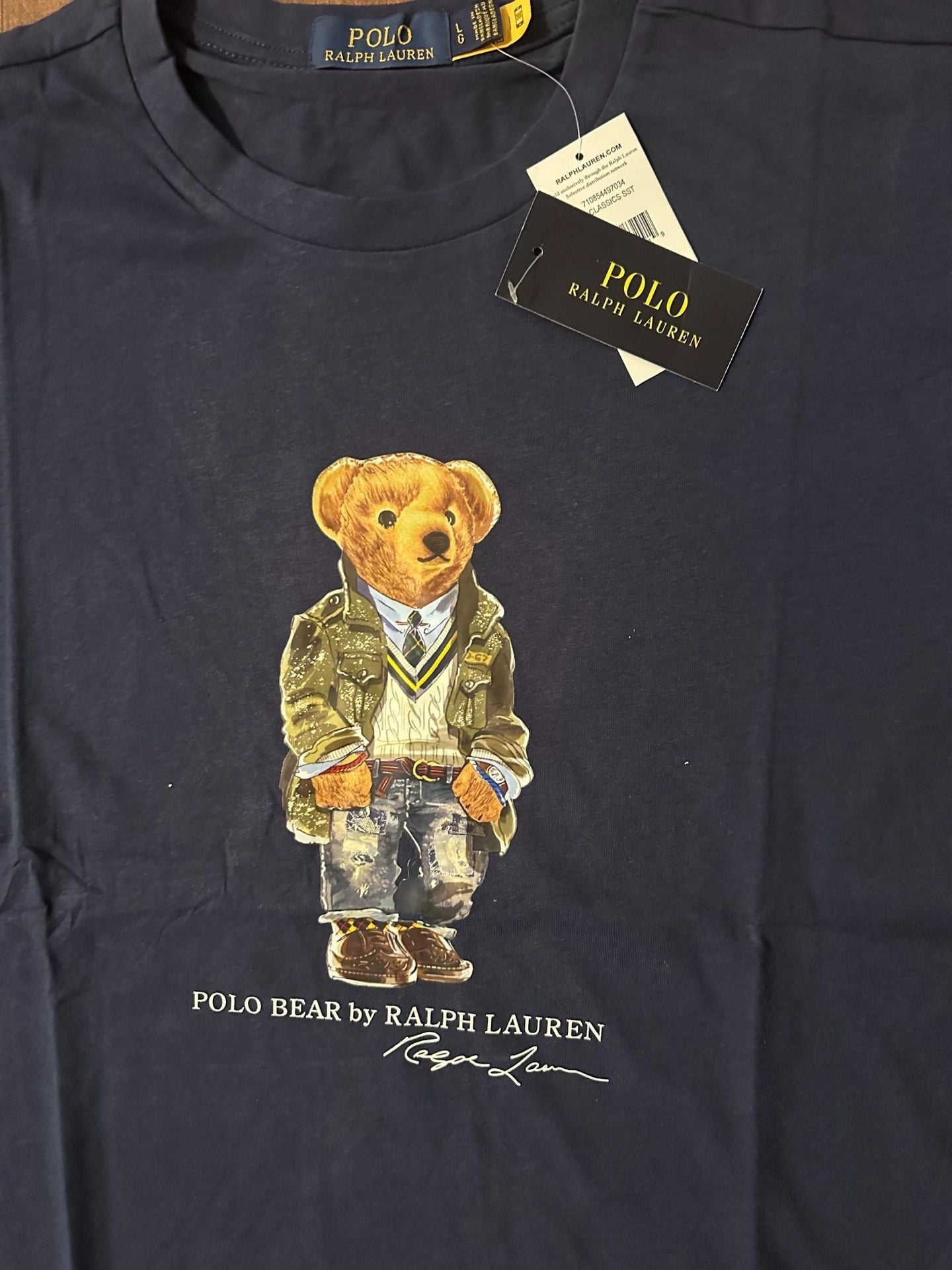 Polo Ralph Lauren Navy Blue Polo Bear Graphic T-Shirt 3