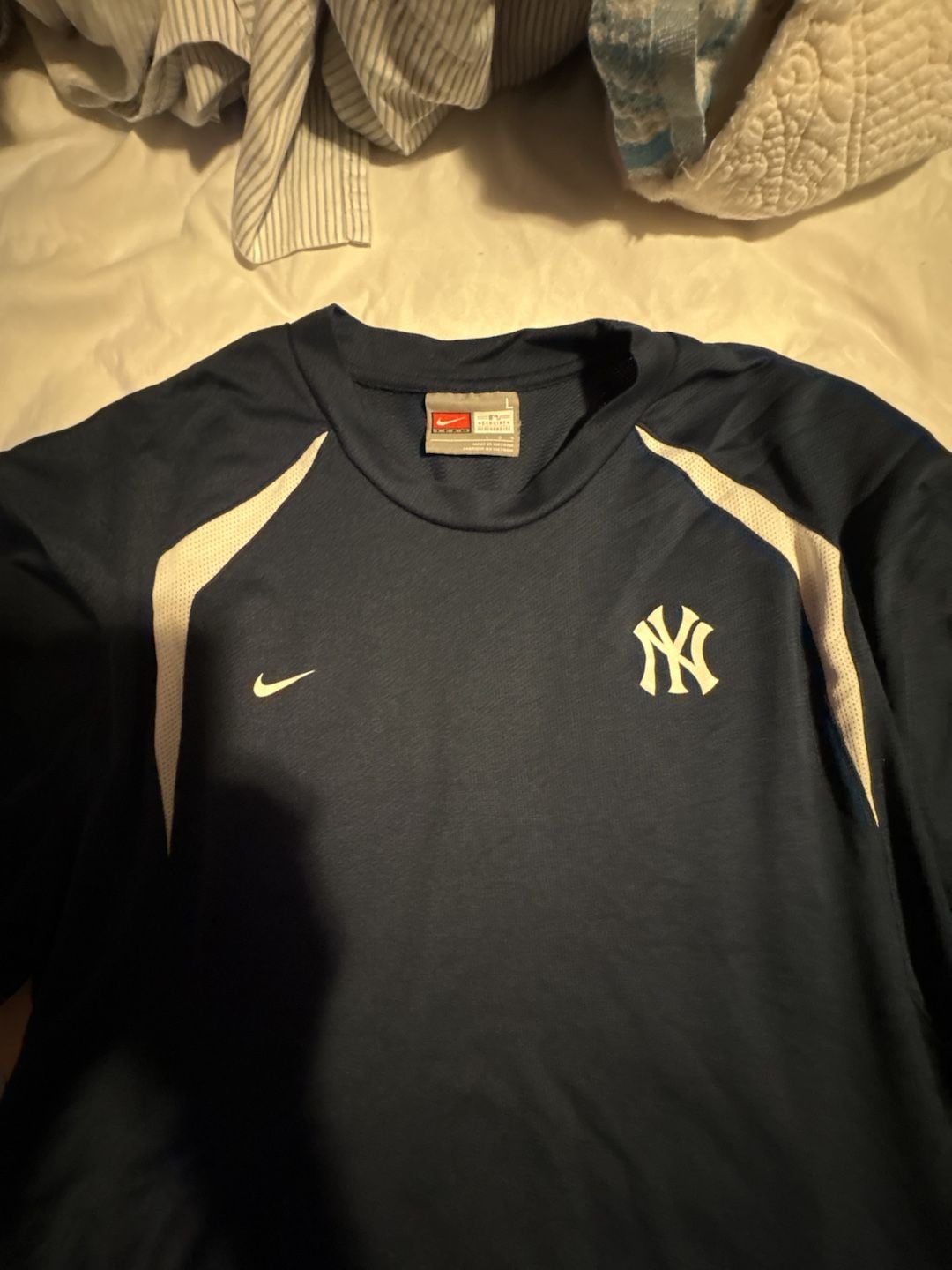 Vintage Nike New York Yankees MLB Team Genuine Merchandise Short Sleeve Training Jersey 3