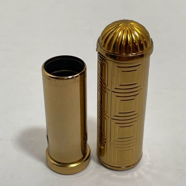 Vintage Lanvin Arpege Gold-Tone Metal Perfume Bottle