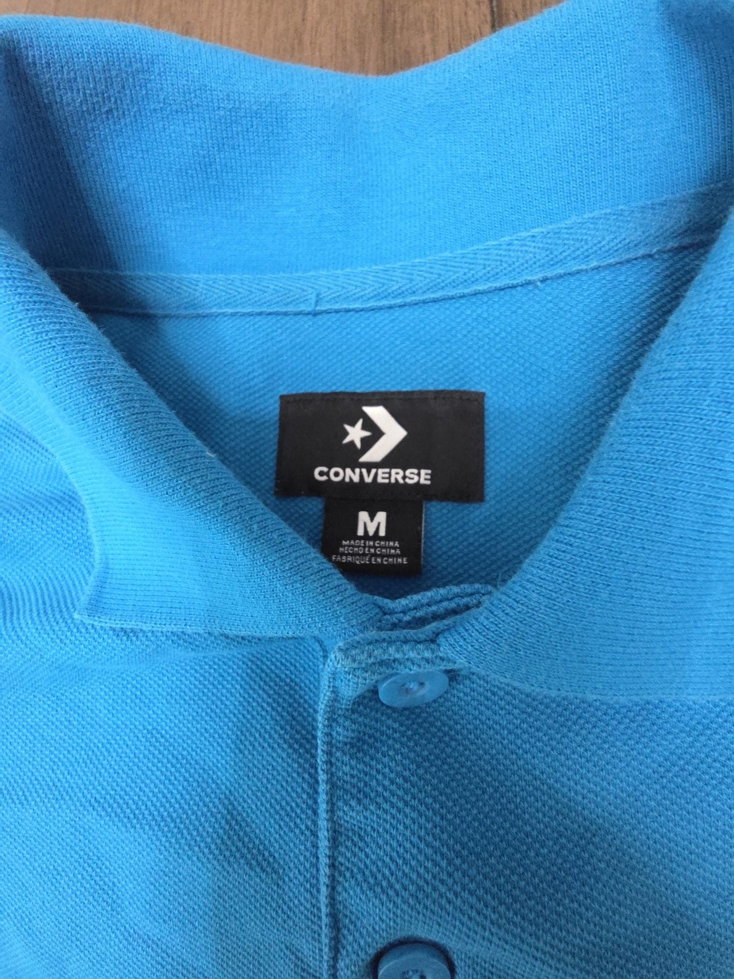 Converse x Golf Le Fleur Colorblock Long Sleeve Polo Shirt Blue/Red 5