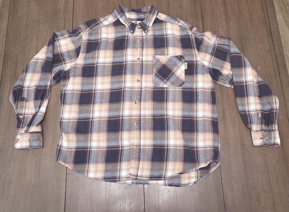 Woolrich Men's Long Sleeve Plaid Flannel Button-Up Shirt 2