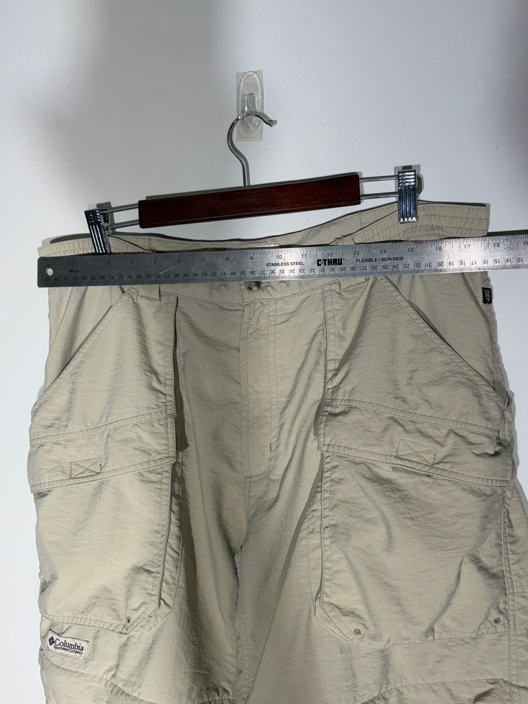 Columbia Sportswear Men's Convertible Cargo Hiking Pants Zip-Off Tan Size L 3