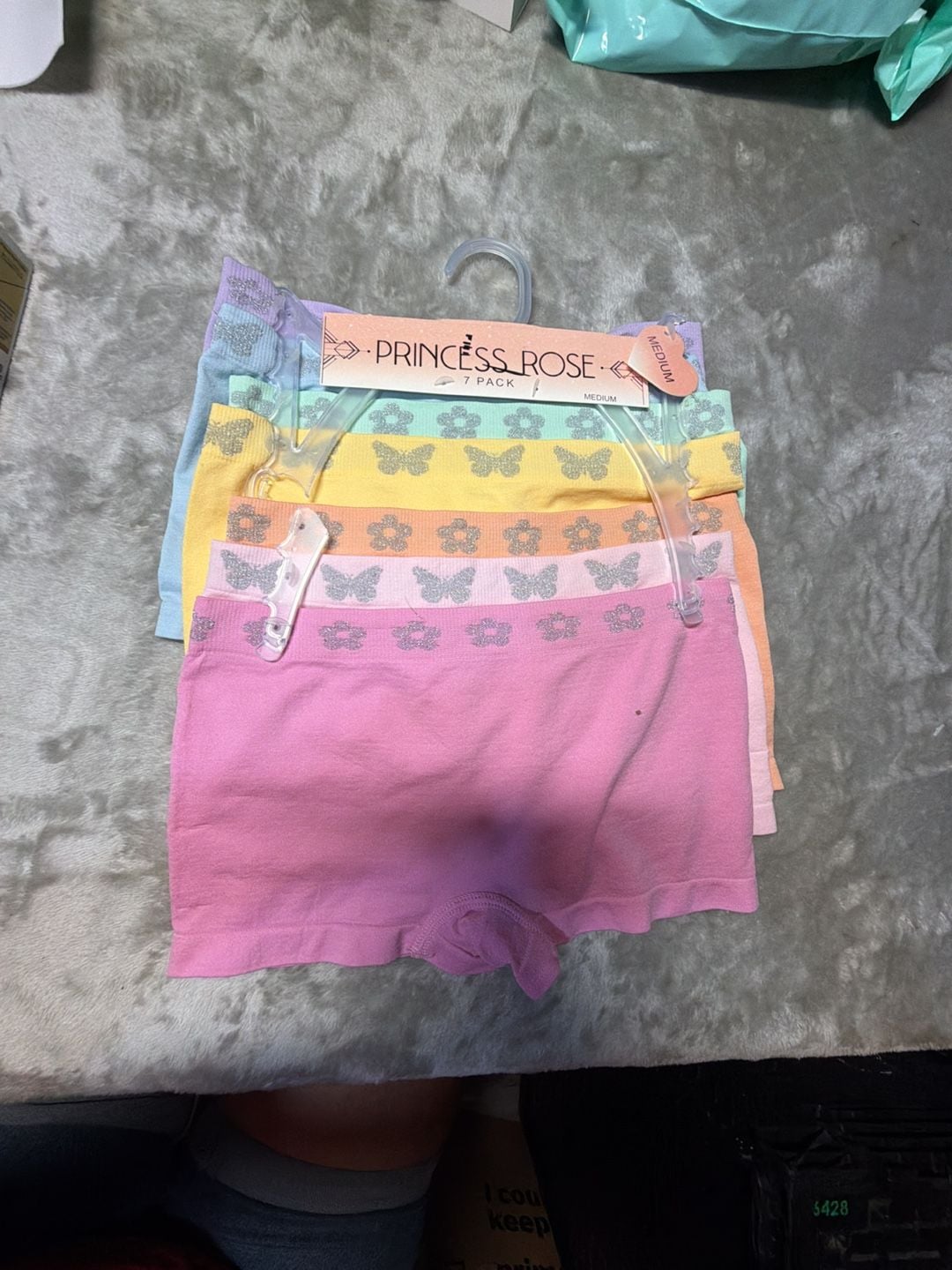 Princess Rose Girls Seamless Boyshorts Underwear 7-Pack 1