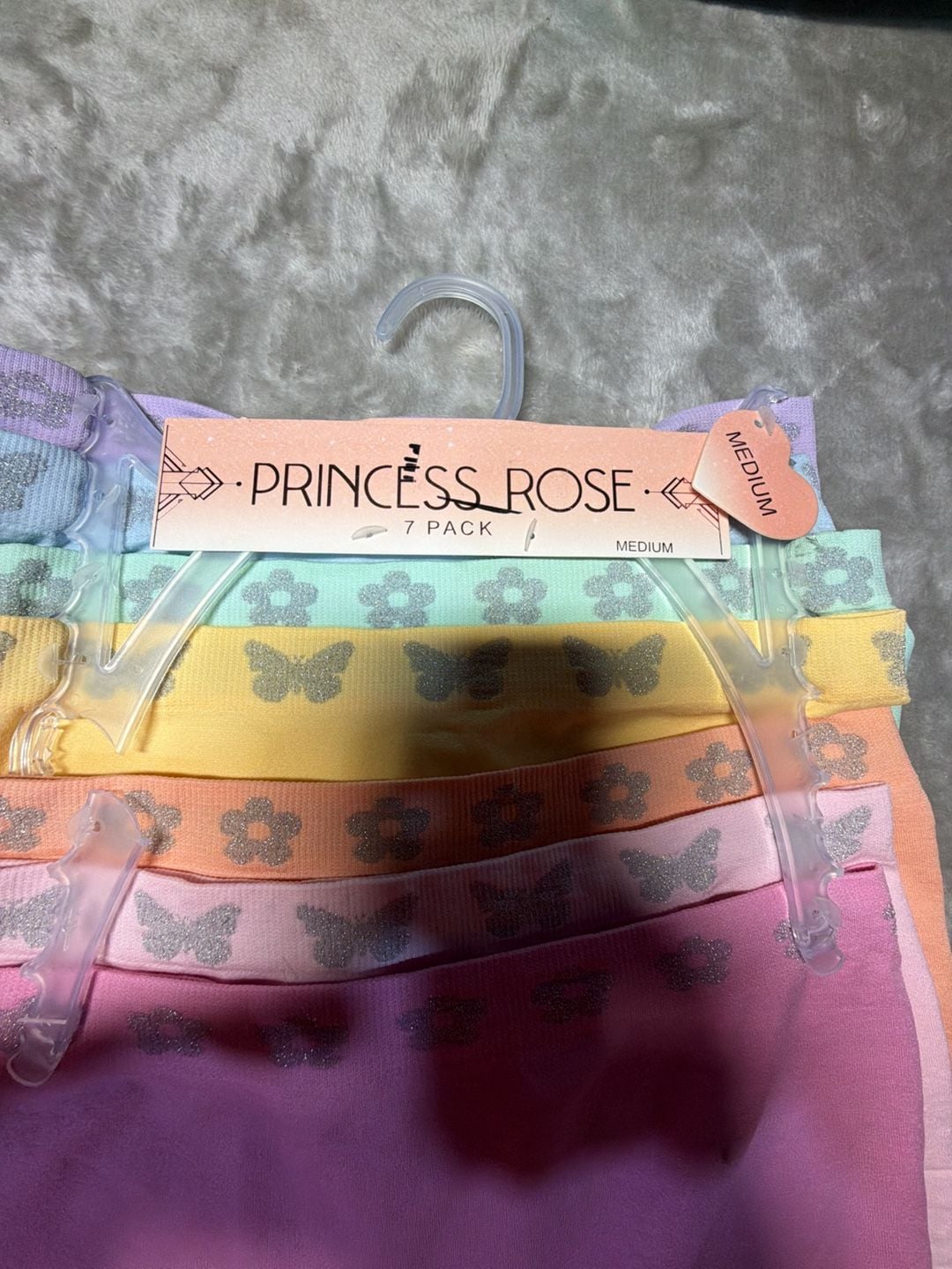 Princess Rose Girls Seamless Boyshorts Underwear 7-Pack 2