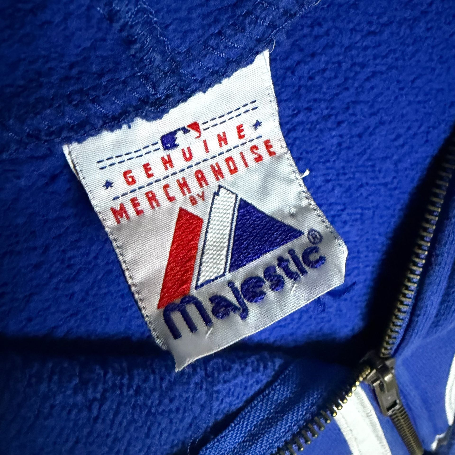 Majestic Los Angeles Dodgers MLB Royal Blue Full-Zip Fleece Hoodie 4