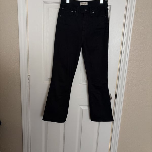 Madewell cali Demi-boot Jean in Black Denim