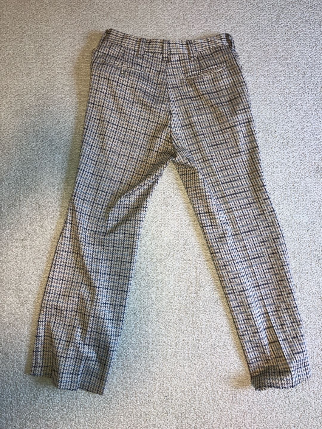 Vintage Haggar Double Knit Plaid Slacks 8