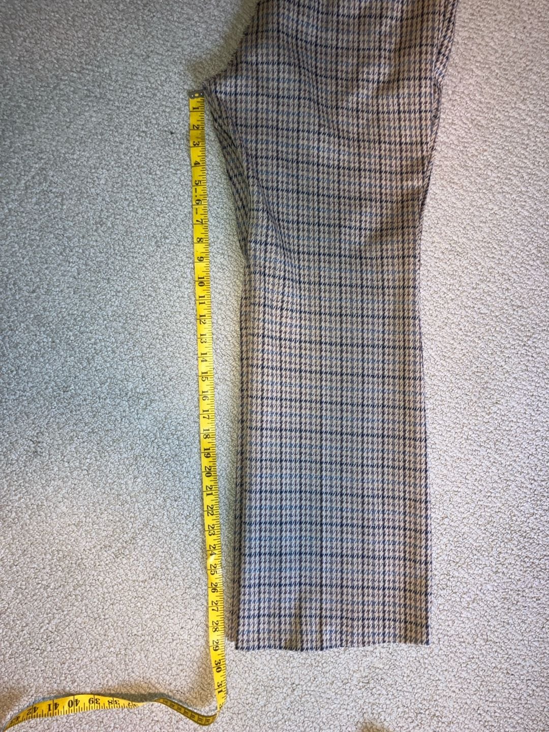 Vintage Haggar Double Knit Plaid Slacks 10